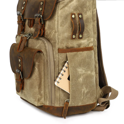 Vintage Canvas Backpack for Camera