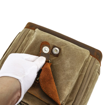 Vintage Canvas Backpack for Camera