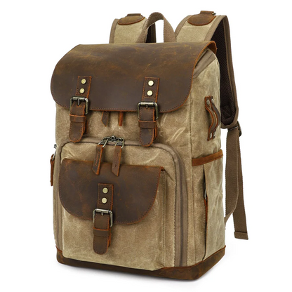 Vintage Canvas Backpack for Camera