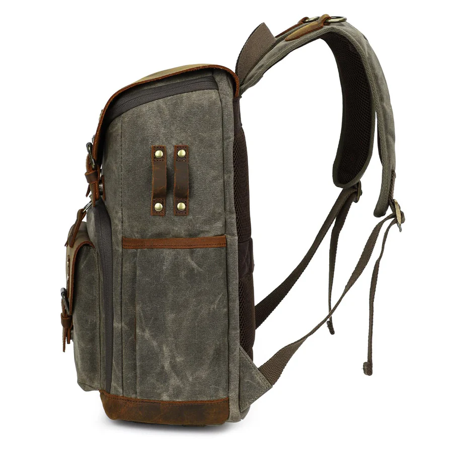 Vintage Canvas Backpack for Camera