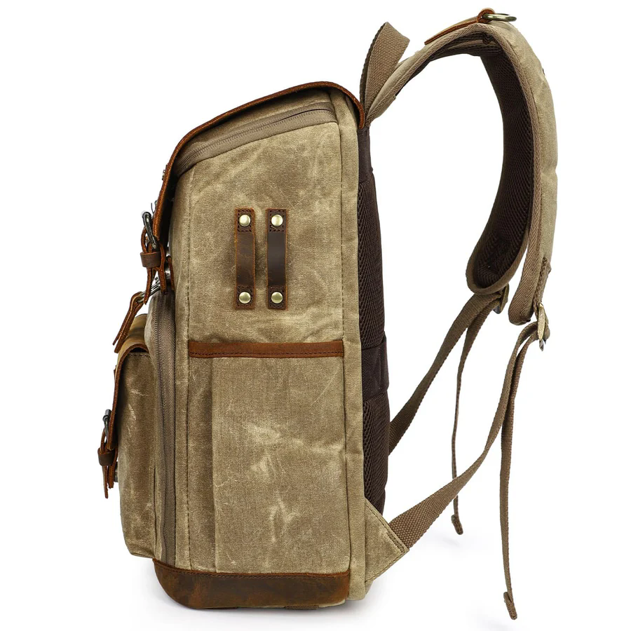 Vintage Canvas Backpack for Camera