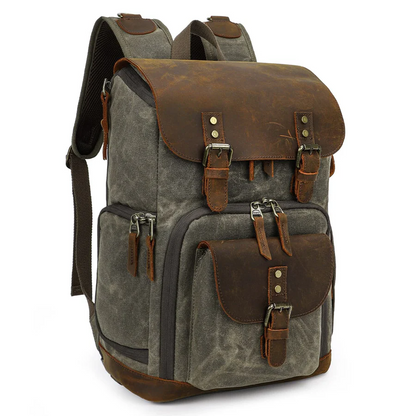 Vintage Canvas Backpack for Camera