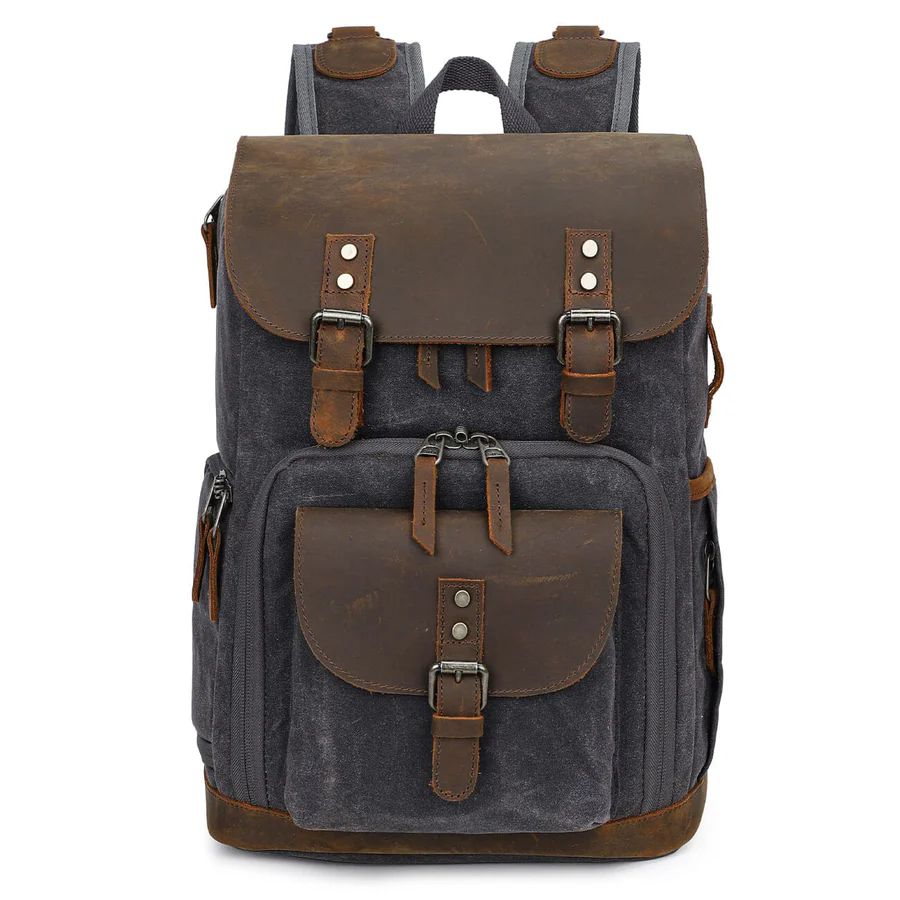 Vintage Canvas Backpack for Camera