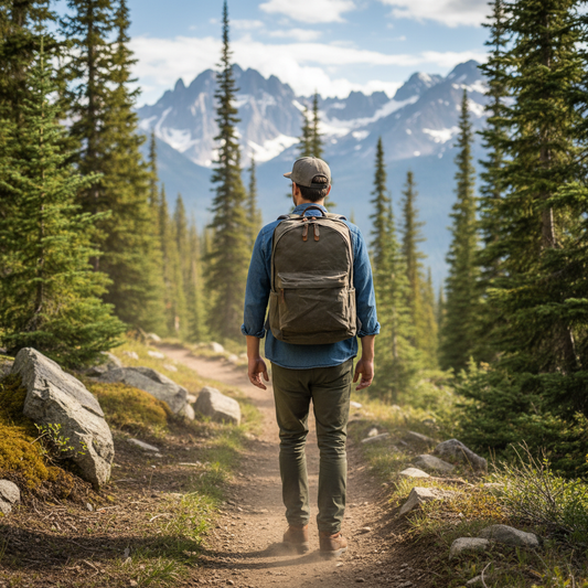 Waxed Canvas Backpack Outdoor Lifestyle