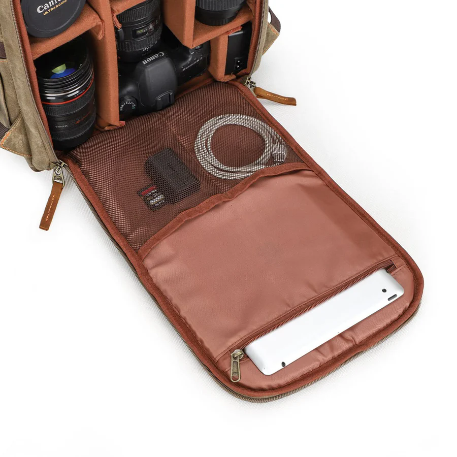 Multi-Compartment Camera Backpack
