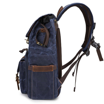 Canvas Leather Camera Daypack