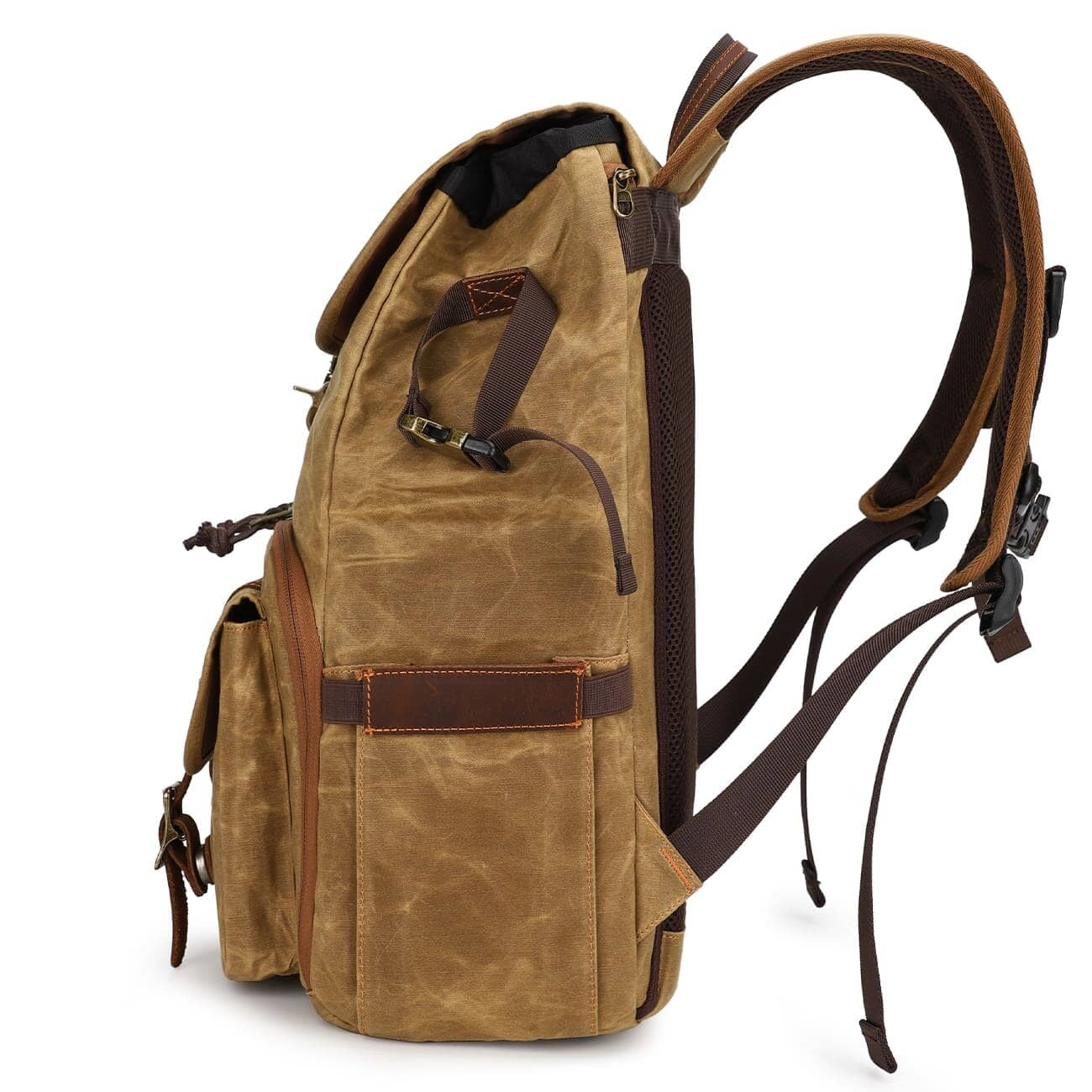 Canvas Leather Camera Daypack