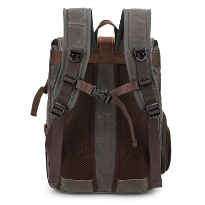 Canvas Leather Camera Daypack
