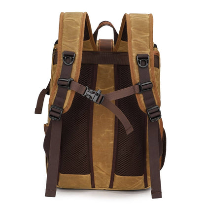 Canvas Leather Camera Daypack