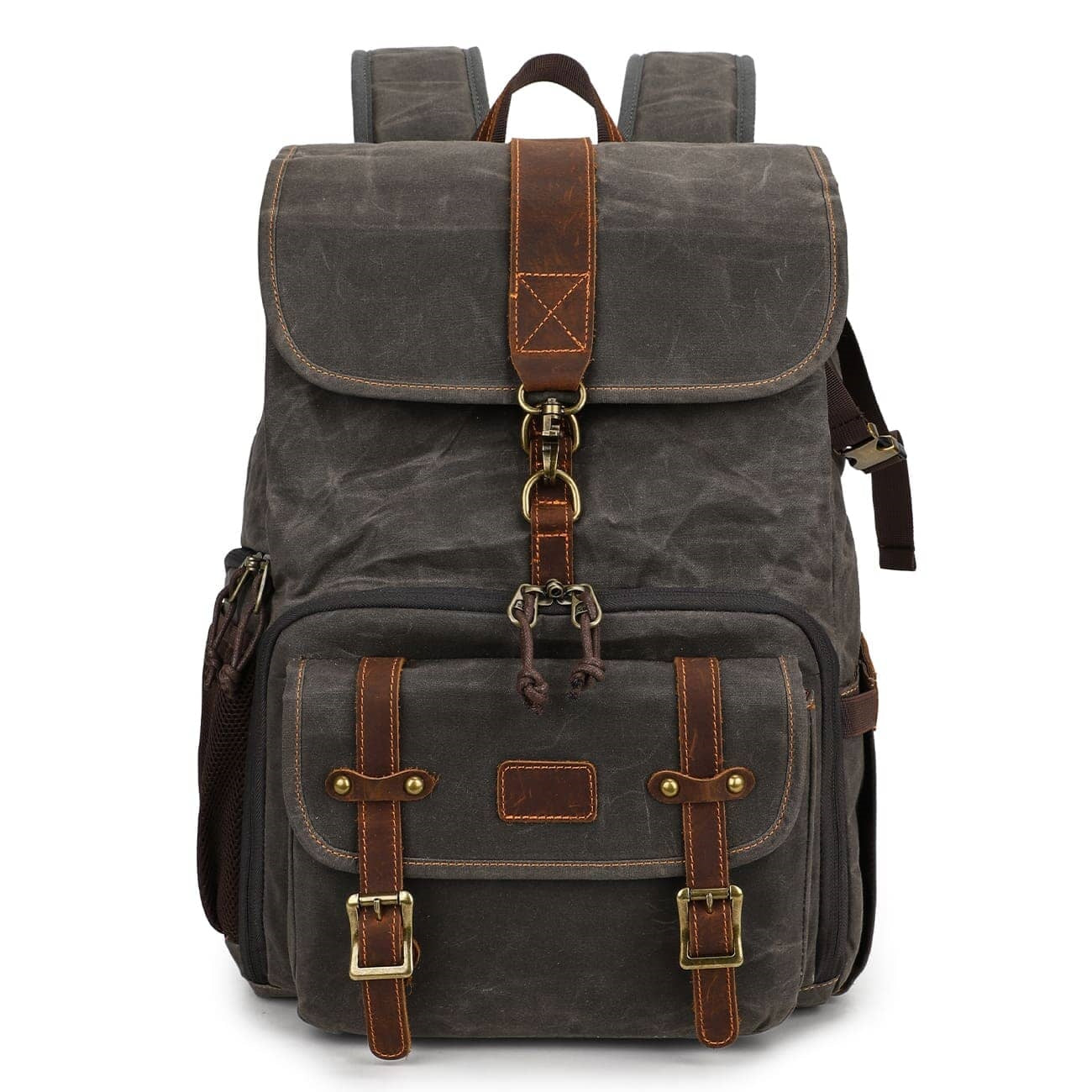 Canvas Leather Camera Daypack
