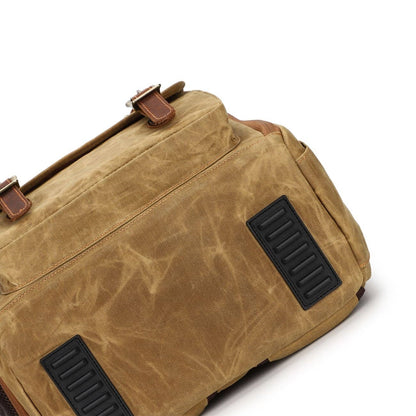 Canvas Leather Camera Daypack