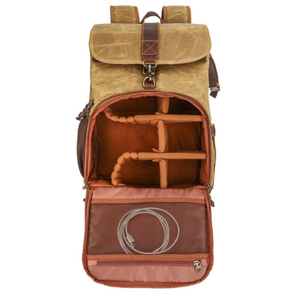 Canvas Leather Camera Daypack