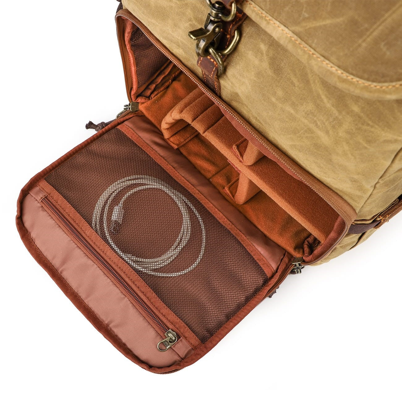 Canvas Leather Camera Daypack