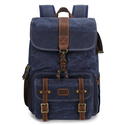 Canvas Leather Camera Daypack