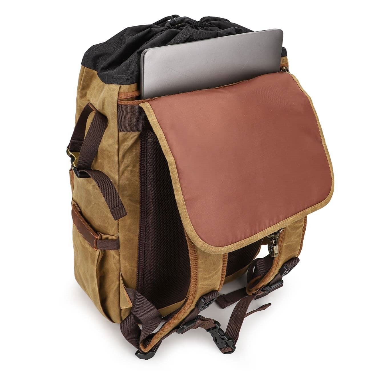 Canvas Leather Camera Daypack