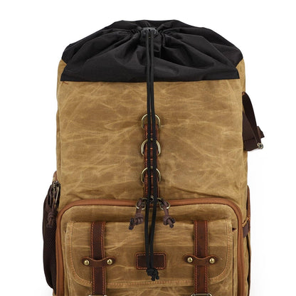 Canvas Leather Camera Daypack
