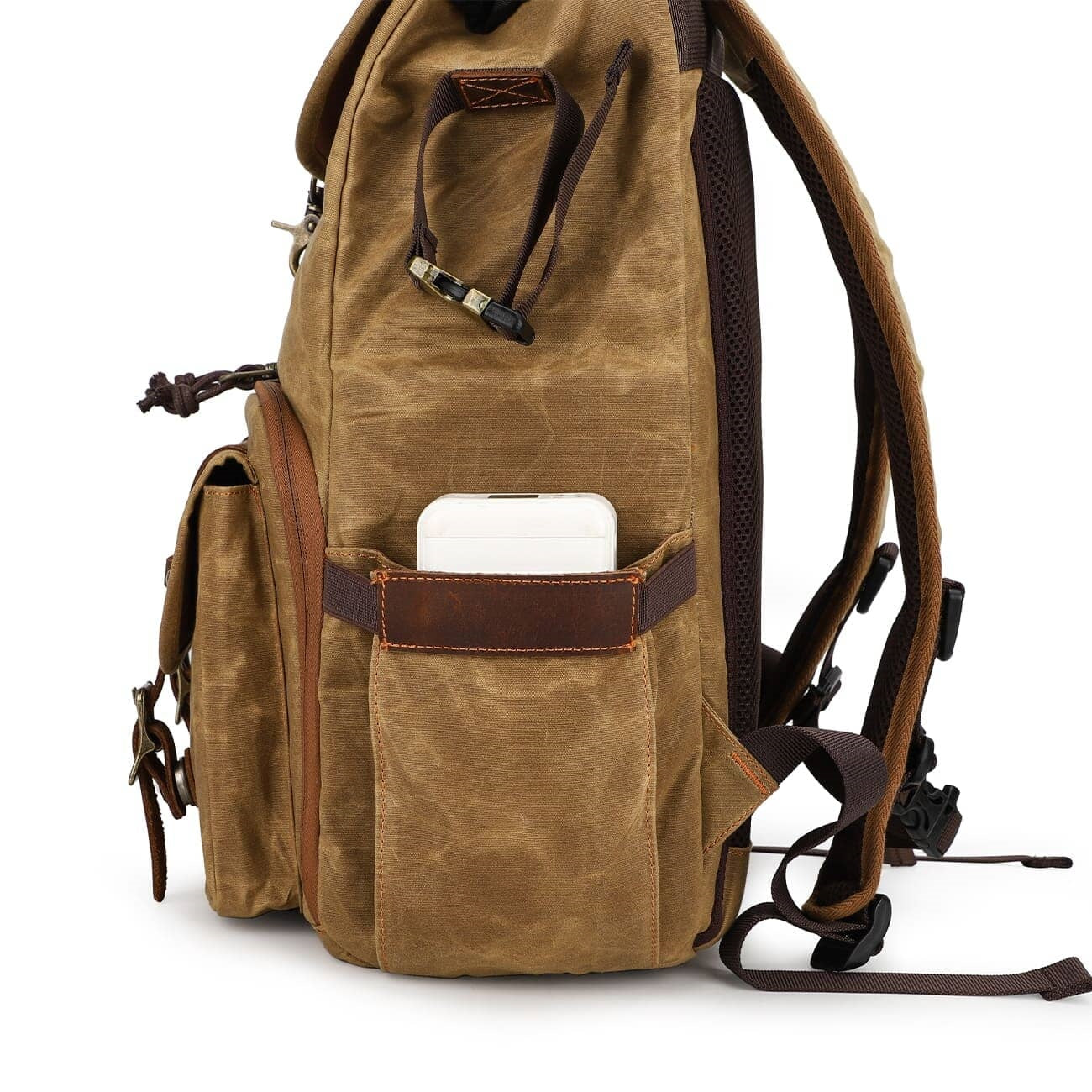Canvas Leather Camera Daypack