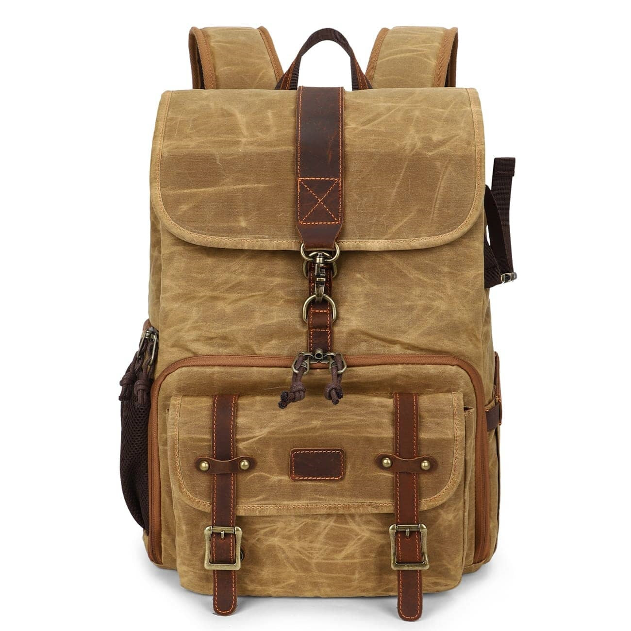 Canvas Leather Camera Daypack
