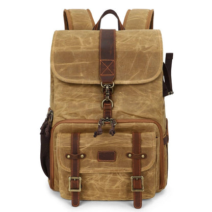 Canvas Leather Camera Daypack